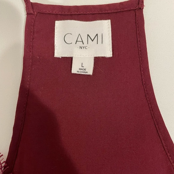 CAMI NYC The Racer Sequin Camisole Oxblood Size Large - Picture 8 of 12